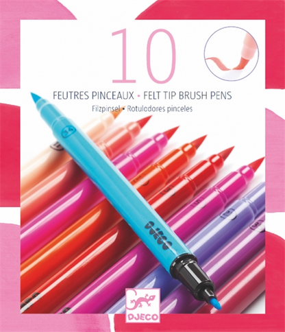 10 feutres pinceaux - Fille