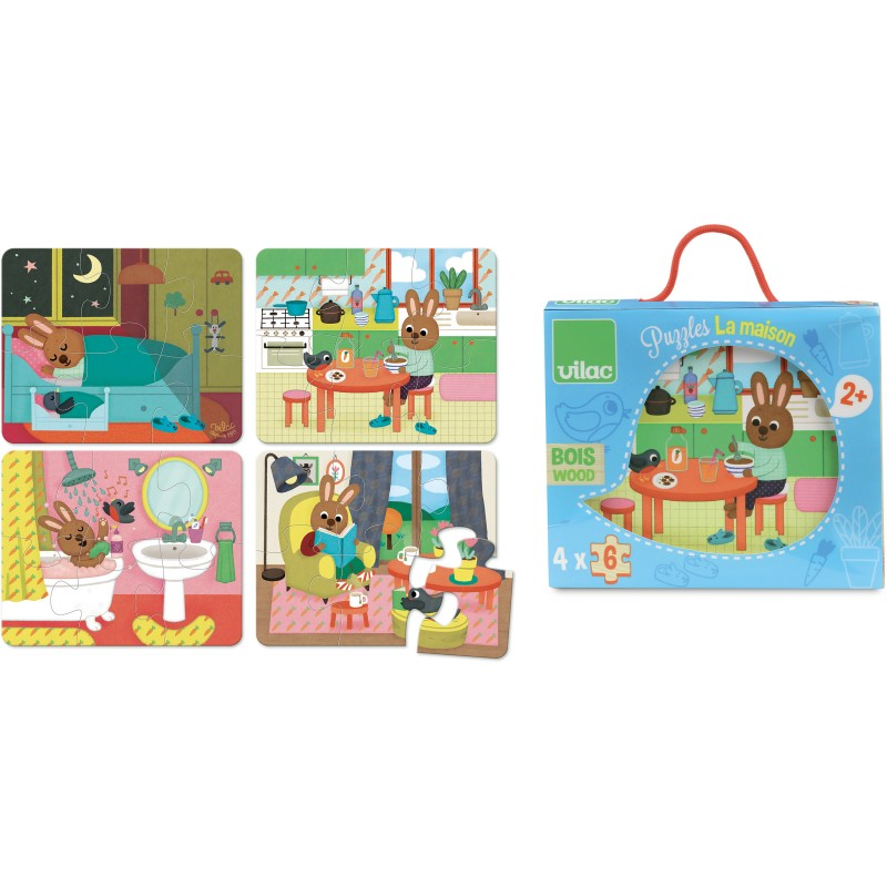 Puzzles - La maison - Coffret bois