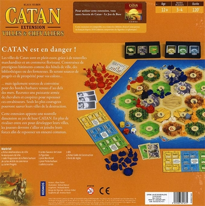 CATAN - Extension - Villes et Chevaliers