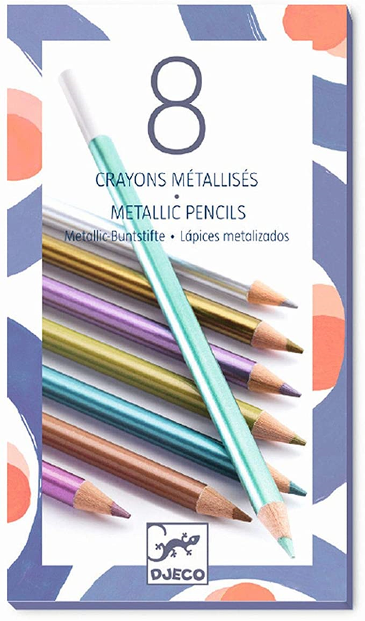 8 crayons métalliques