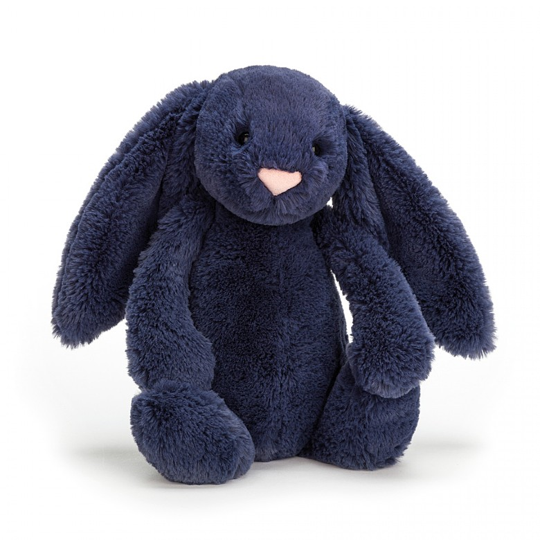 Bashful Navy Bunny - 31 x 12 cm