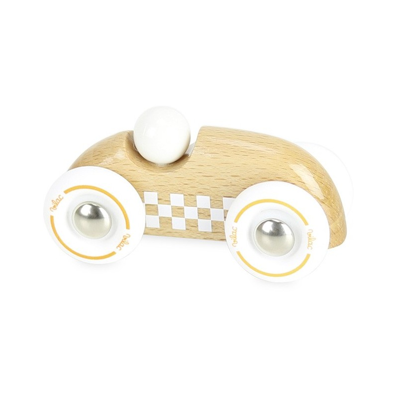 Mini rallye checkers bois naturel