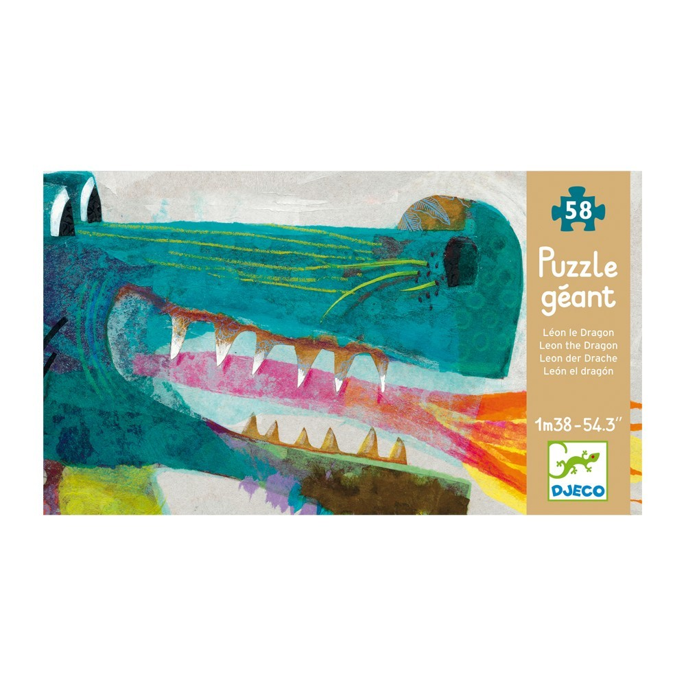 Puzzle géant - Léon le dragon - 58 pcs