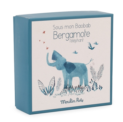 Doudou attache-tétine éléphant - Sous mon baobab