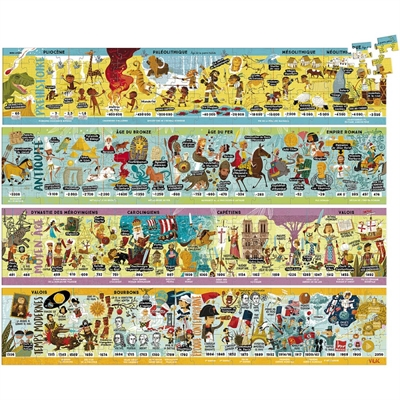 Grande frise historique puzzle 4 x 100 pcs