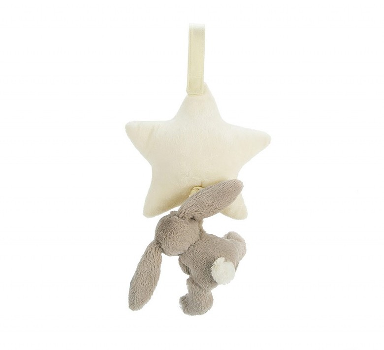 Bashful Beige Bunny Star Musical Pull - 28 x 19 cm