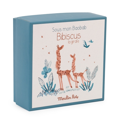 Doudou attache-tétine girafe - Sous mon baobab