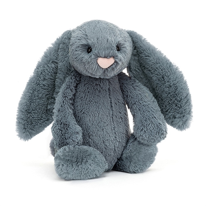 Bashful Dusky Blue Bunny Medium - 31 x 12 cm