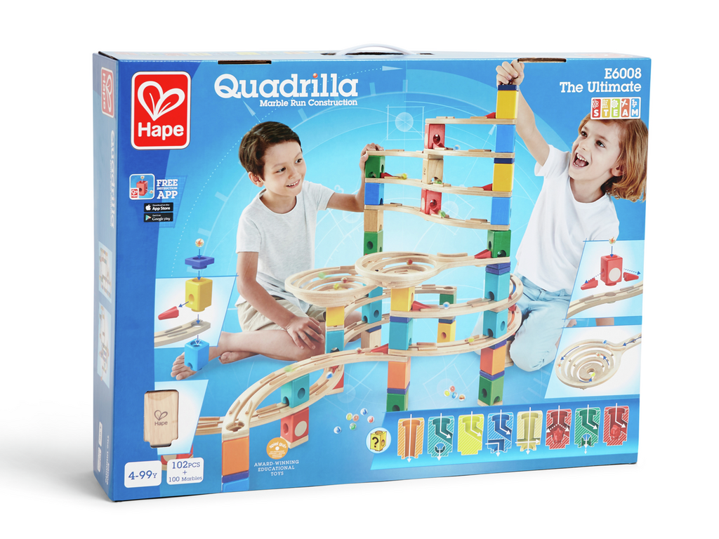 Quadrilla - The Ultimate 102 pièces + 100 billes - Le Cyclone