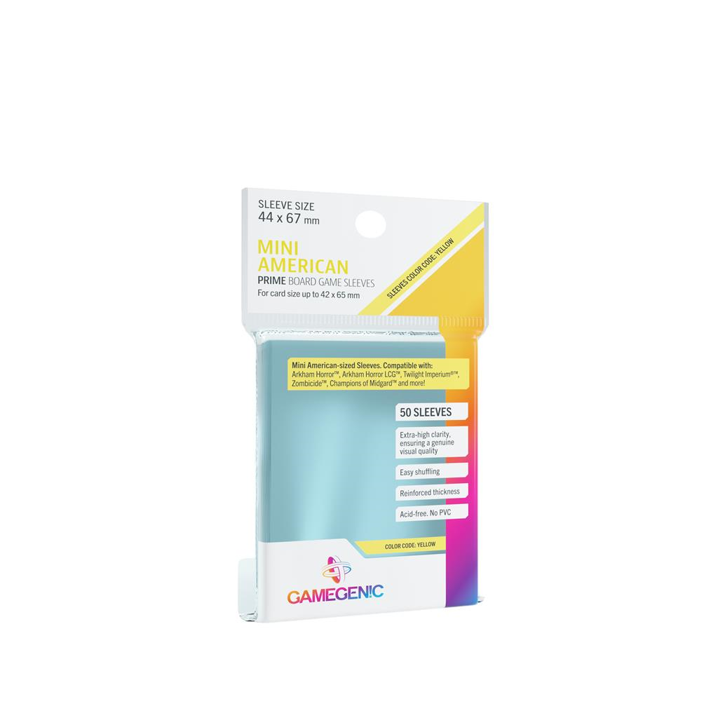 Gamegenic : 50 sleeves Jaune Mini-US (44 x 67 mm) - Protège-cartes