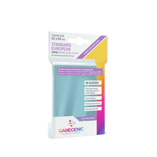 Gamegenic - 50 sleeves Prime 62x94 Standard EU - Protège-cartes