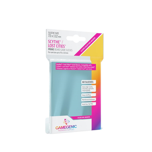 Gamegenic - 60 sleeves Prime 72x112 - Scythe - Protège-cartes