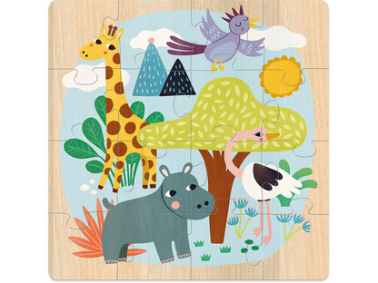 Coffret puzzles - 3x16 pcs - Animaux du monde