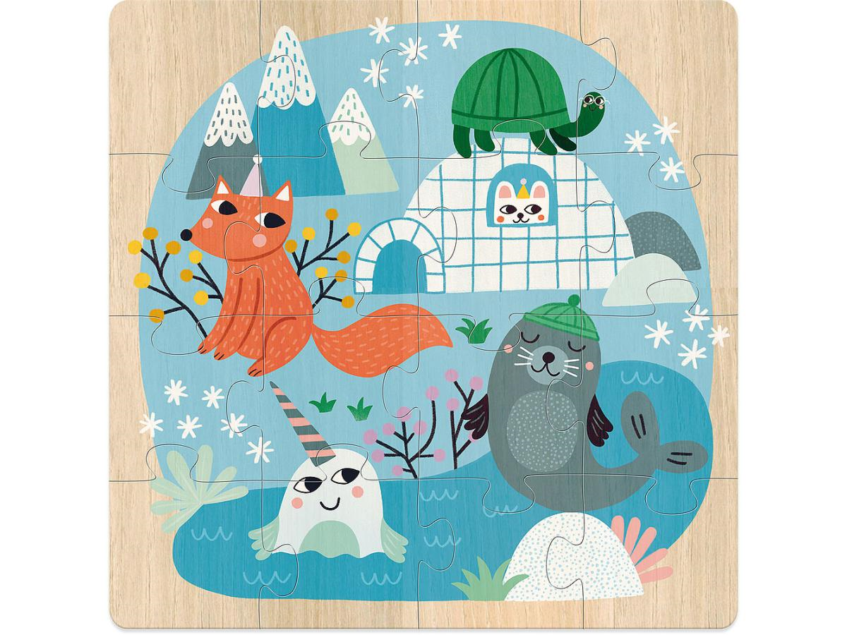 Coffret puzzles - 3x16 pcs - Animaux du monde