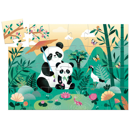 Léo le panda - 24 pcs - Puzzle Silhouette