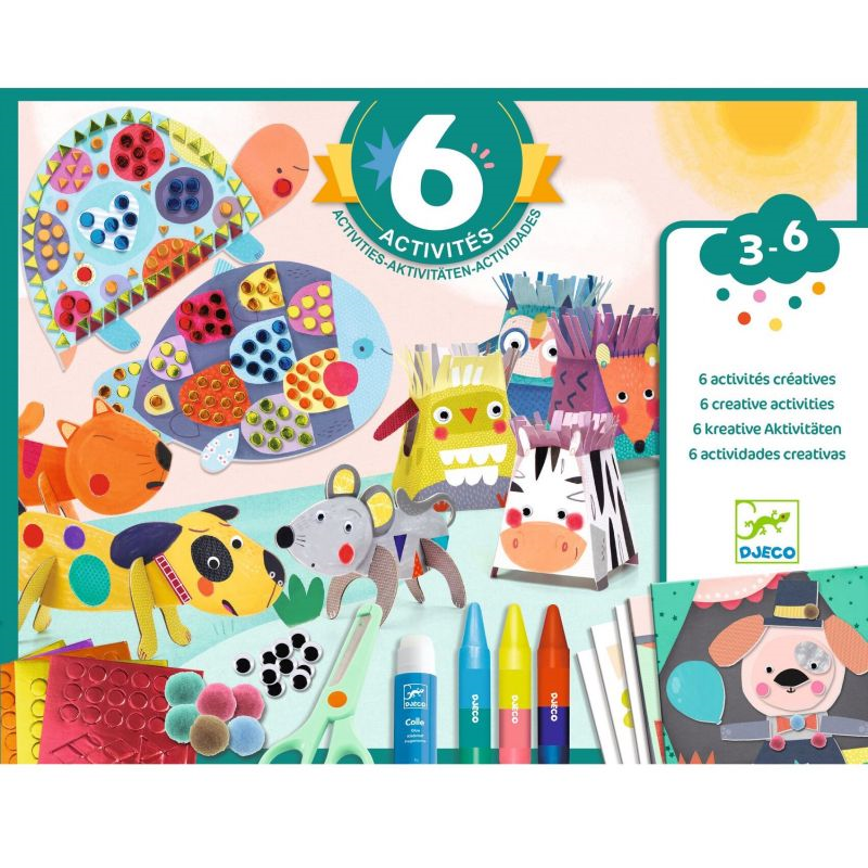 Coffret multi-activités des petits - Les animaux et leurs maisons