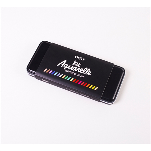 PALETTE AQUARELLE 24 COULEURS et PINCEAU