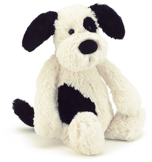 Bashful black & cream Puppy Small - 18 x 9 cm