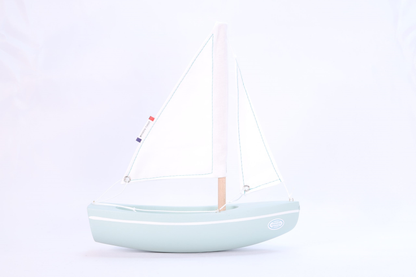 Bateau le Sloop - 20 cm - vert d'eau