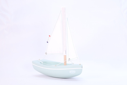 Bateau le Sloop - 20 cm - vert d'eau