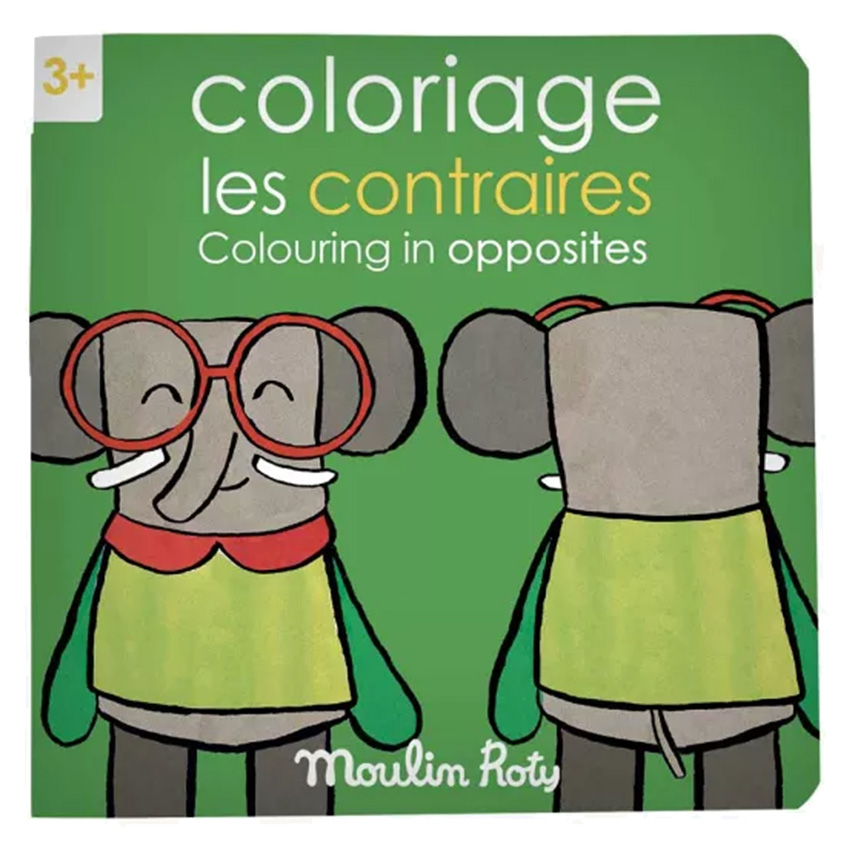 FR-EN - Cahier de coloriage Les contraires Les Popipop -