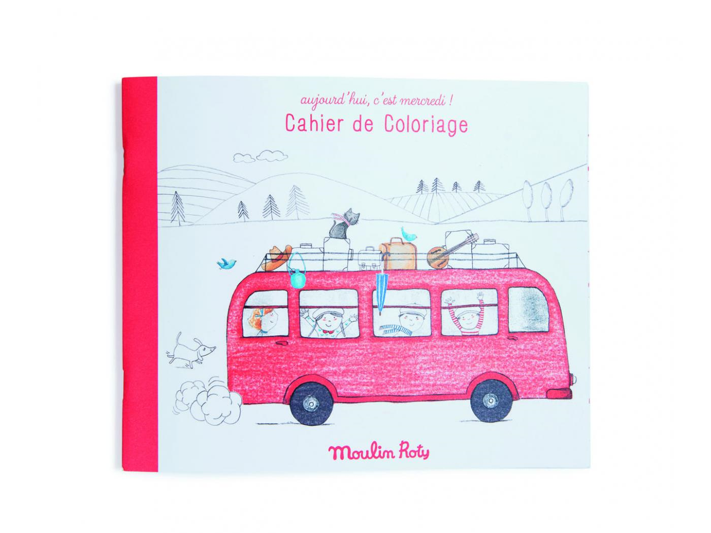 Cahier de coloriage Aujourd'hui c'est mercredi - 36 pages