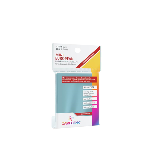 Gamegenic : 50 sleeves Prime 46x71 Mini EU - Protège-cartes