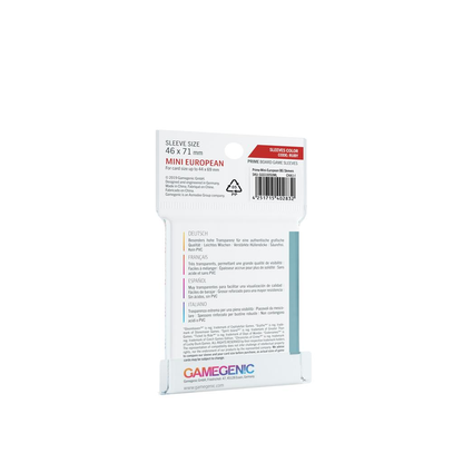 Gamegenic : 50 sleeves Prime 46x71 Mini EU - Protège-cartes