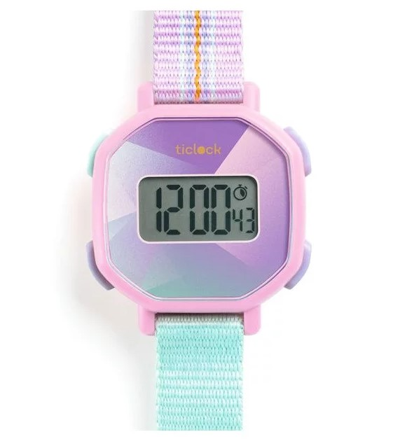 Montre digital - Purple prisma