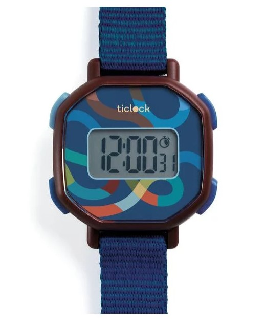 Montre digital - Blue volute