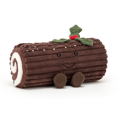 Amuseable Yule log - 11cm x 20cm x 8cm