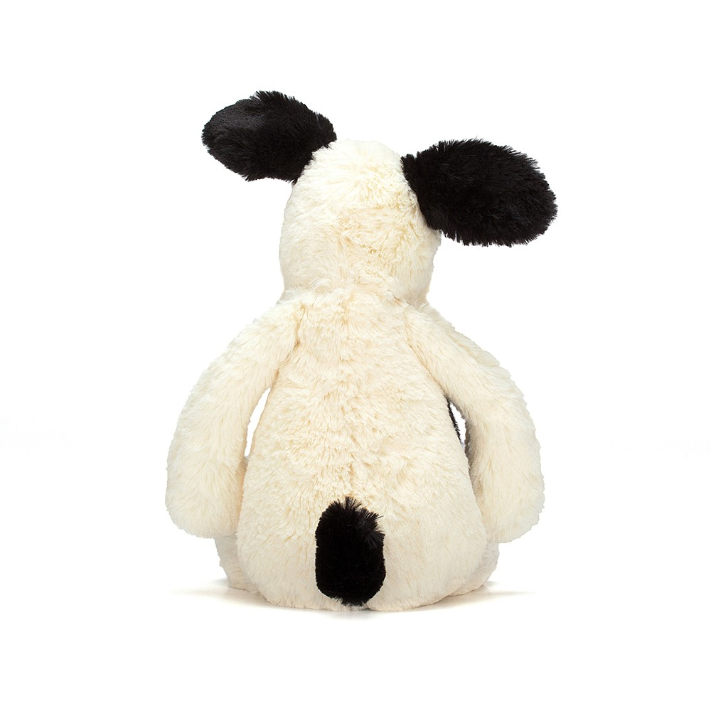 Bashful Black & Cream Puppy Medium - 31 x 12 cm