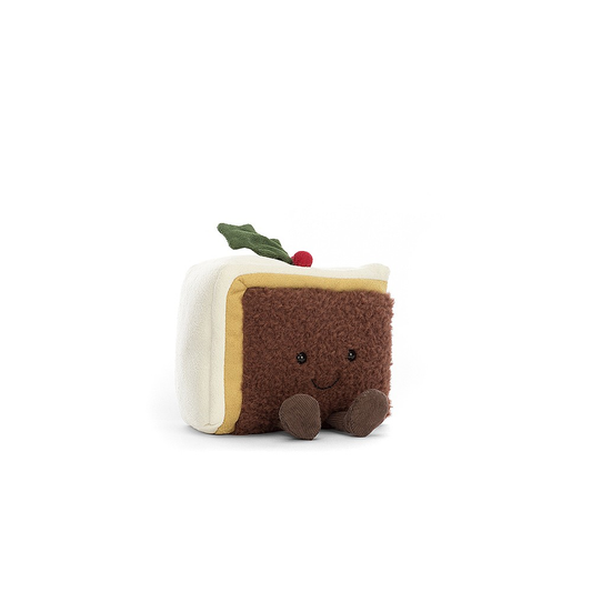 Amuseable Slice of Christmas Cake - 10 x 12 cm