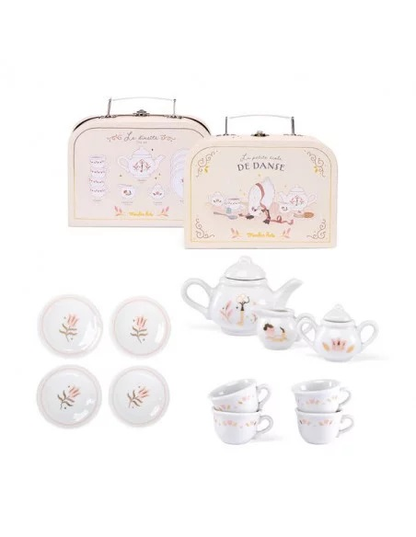 Valise dinette thé porcelaine La petite école de danse