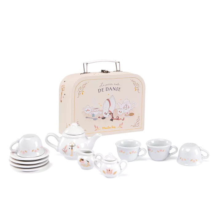 Valise dinette thé porcelaine La petite école de danse