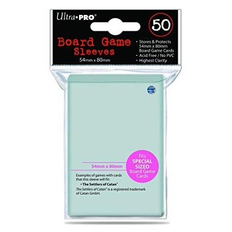 50 sleeves Board Game Catan 54 x 80 mm