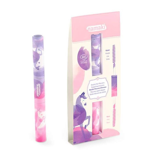 Mascara cheveux double applicateur rose - violet COSMOS BIO