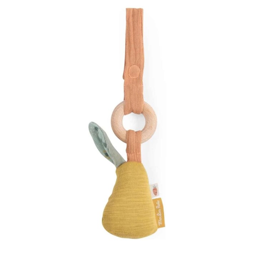 Hochet anneau bois poire - Trois petits lapins