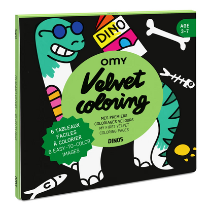 Dino Coloriage Velours OMY