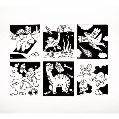 Dino Coloriage Velours OMY