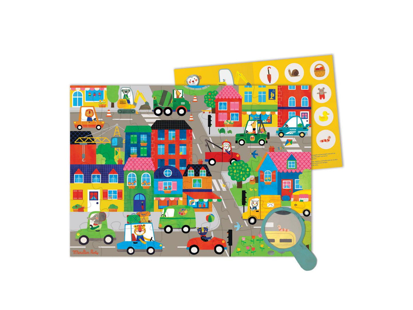 Puzzle en ville (48 pcs) - Les Popipop