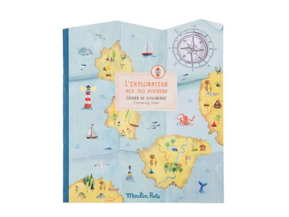 Cahier stickers L'explorateur - Le Jardin du Moulin - 20 pages