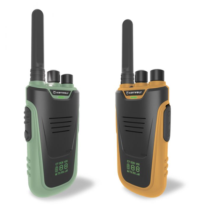 KIDYTALK paire de talkie walkie vert - orange