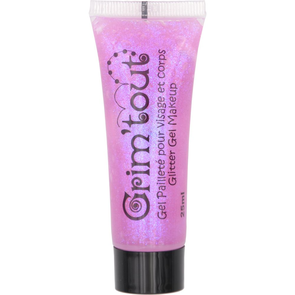 GRIM'TOUT GEL PAILLETÉ VISAGE HOSE 25ML SOUS BLISTER - ROSE