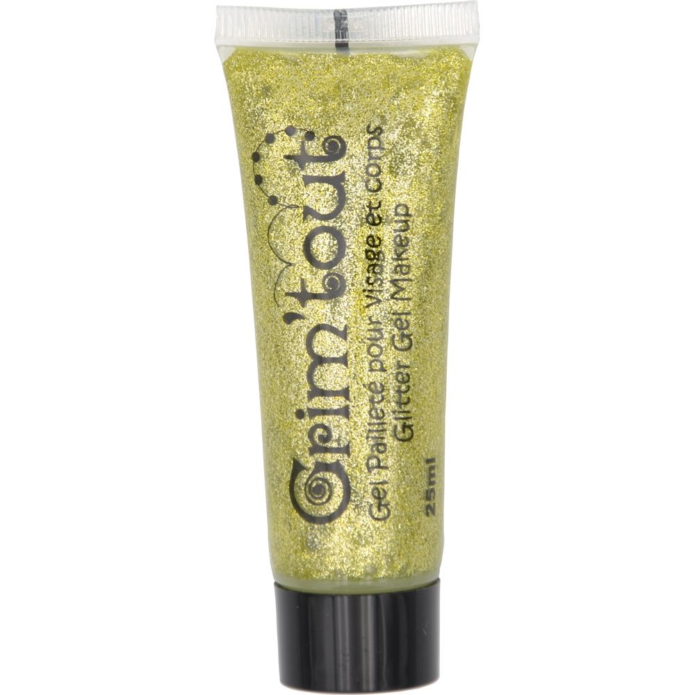 GRIM'TOUT Gel pailleté visage hose 25ml sous blister - Or