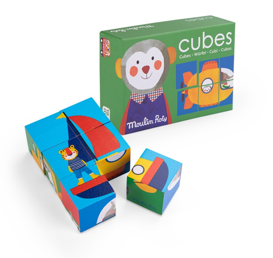 Puzzle 6 cubes Les Popipop