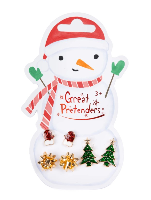 Snowman Pierced Earrings (3 pairs)