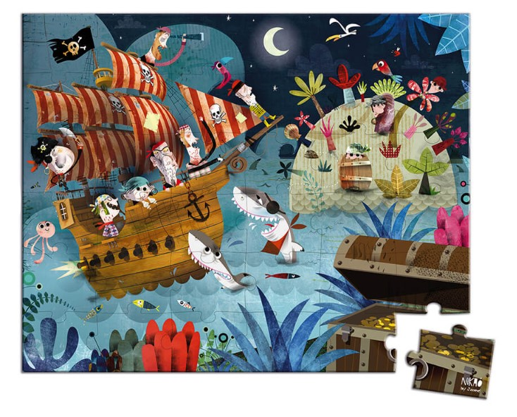 Puzzle la chasse au trésor - 36 pièces
