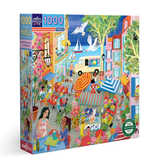 MARKETPLACE IN FRANCE - Puzzle 1000 pièces Eeboo