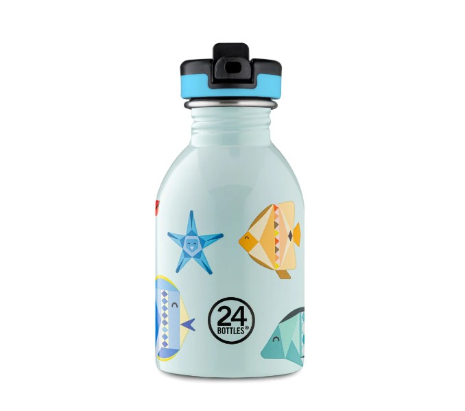 Urban Bottle 250 - Sea Friends - Colored Sport Lid - 250 mL